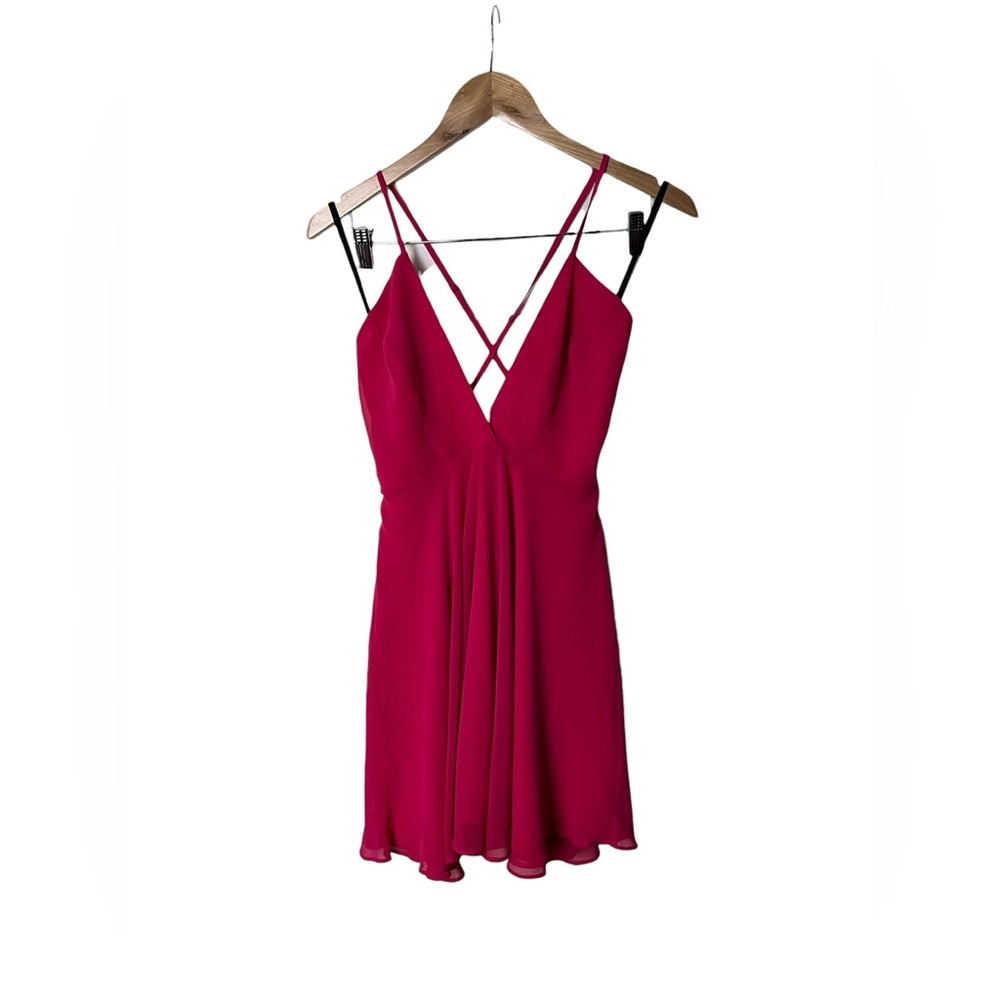 Y2K Bebe Pink Strappy Skater Dress 0